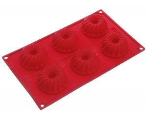 Dr. Oetker Silicon Mini Bundt cake mould/ tray with 6 cups- 5 cm